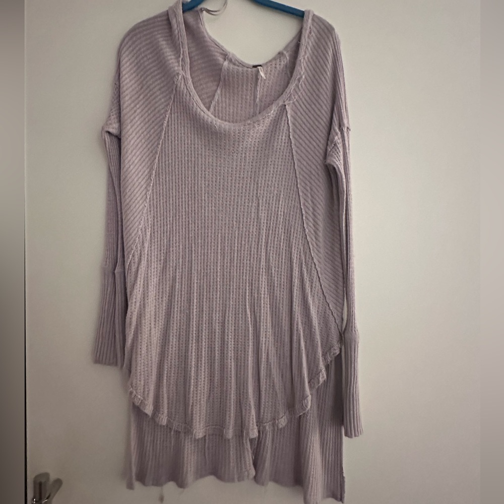 Free People Top Shirt Size Medium Frayed Look